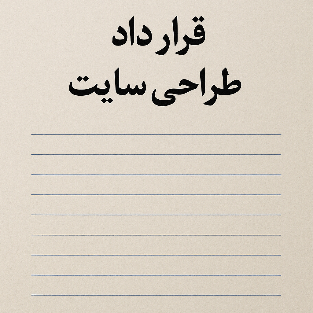 قرارداد طراحی سایت